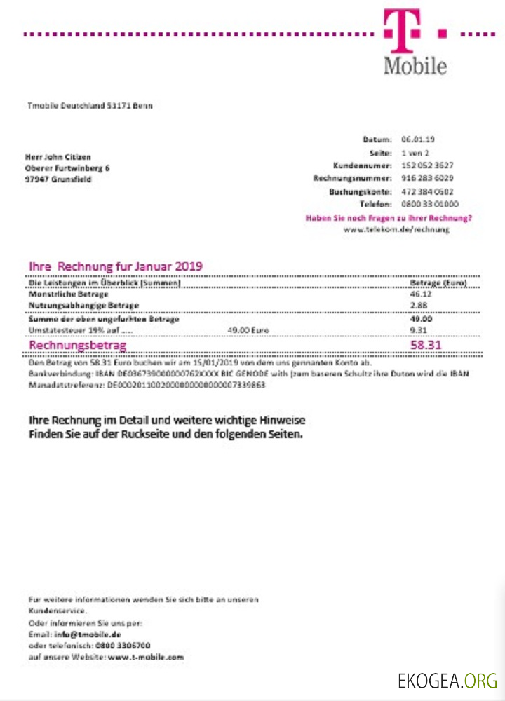 Germany T mobile template